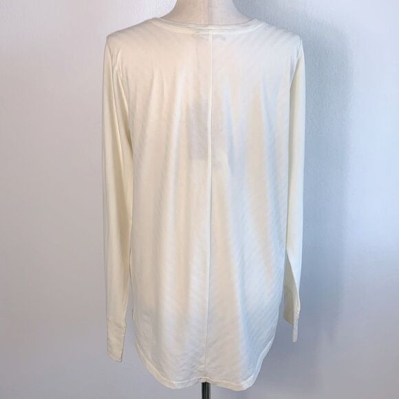 NWT Woolrich Meadow Forks 100% Cotton Long Sleeve Top Ivory Sz L - Picture 4 of 9